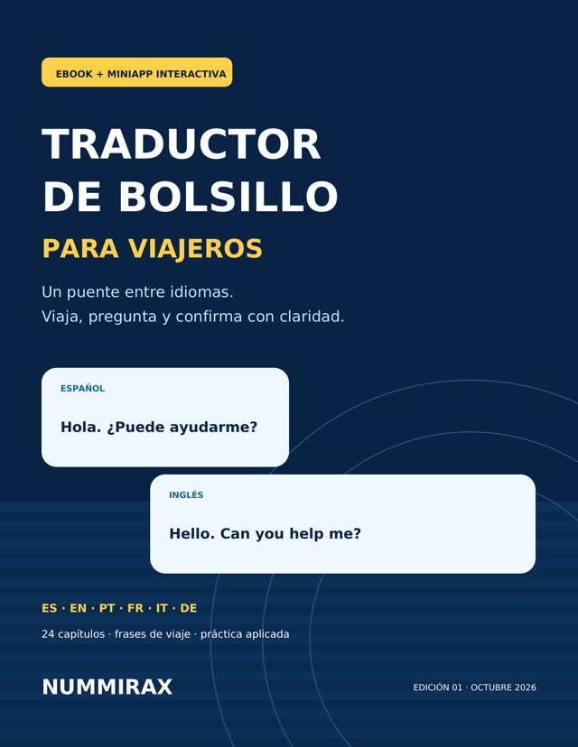 Traductor de bolsillo para viajeros